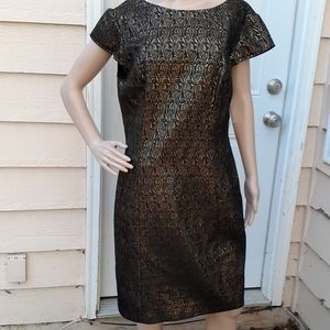 Cheeta B black and gold evening dress